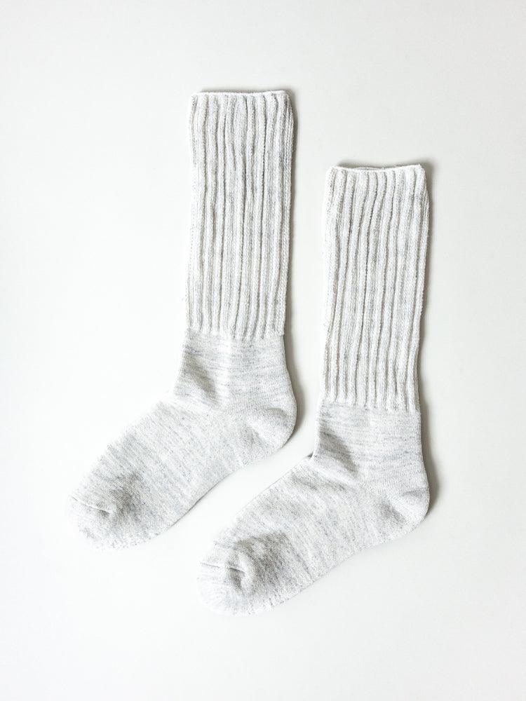 Mekke Socks, Heather Light Grey