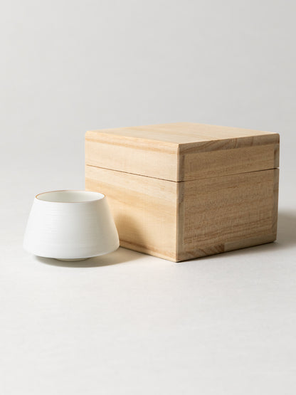 Egg Shell Sake Cup - Fuji
