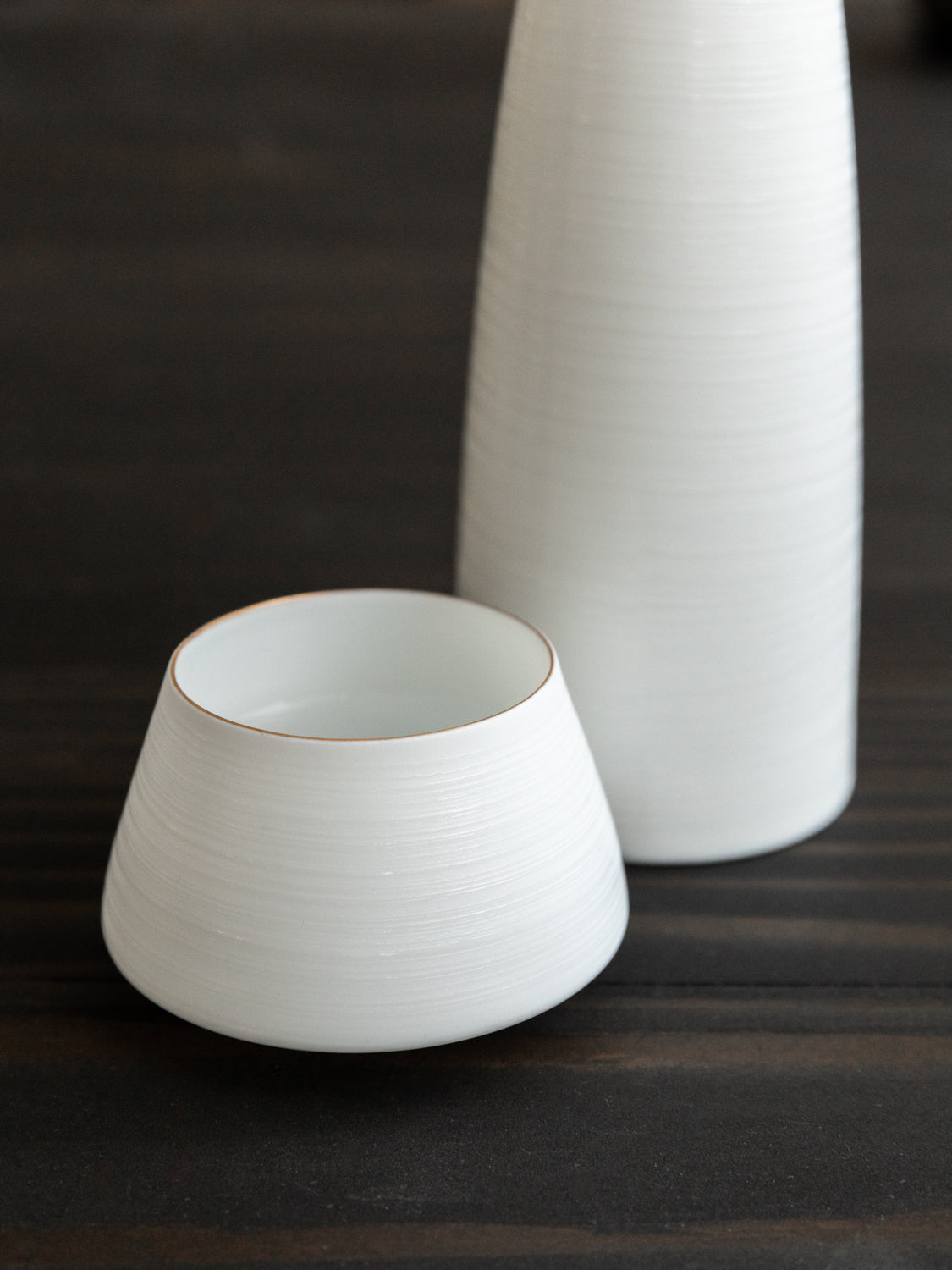 Egg Shell Sake Cup - Fuji