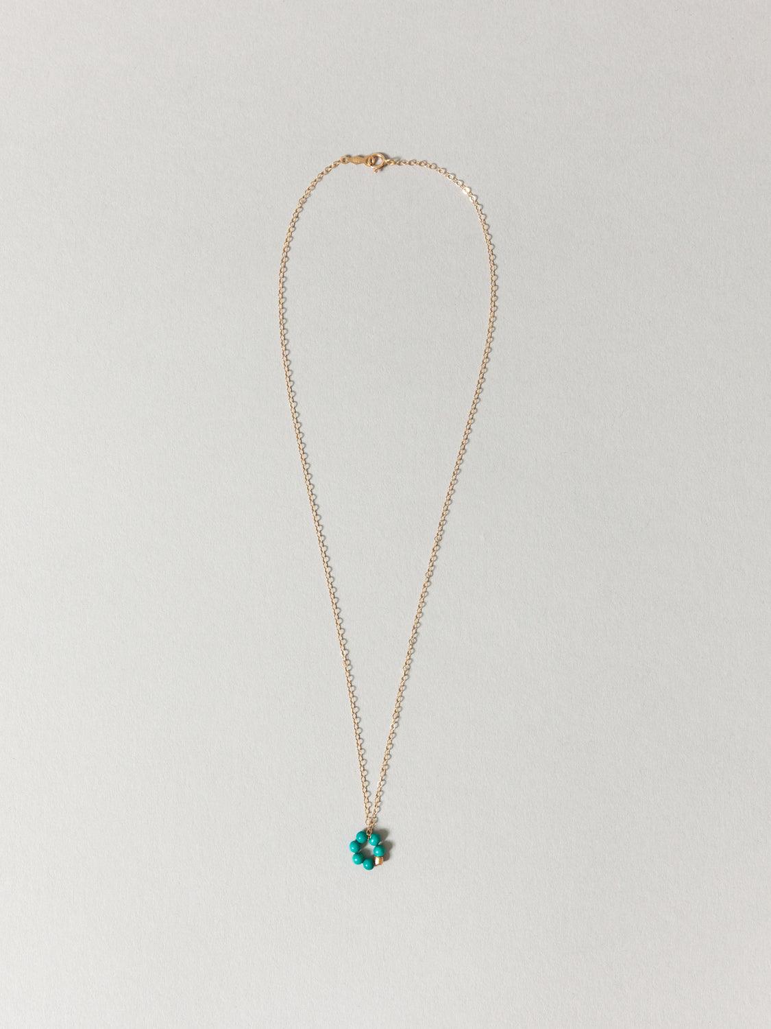 Turquoise Flower Necklace
