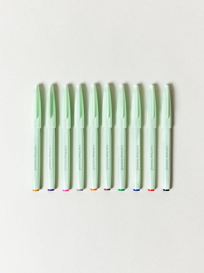 CDT Brush Sign Pen - 10-Pack Assorted Colors