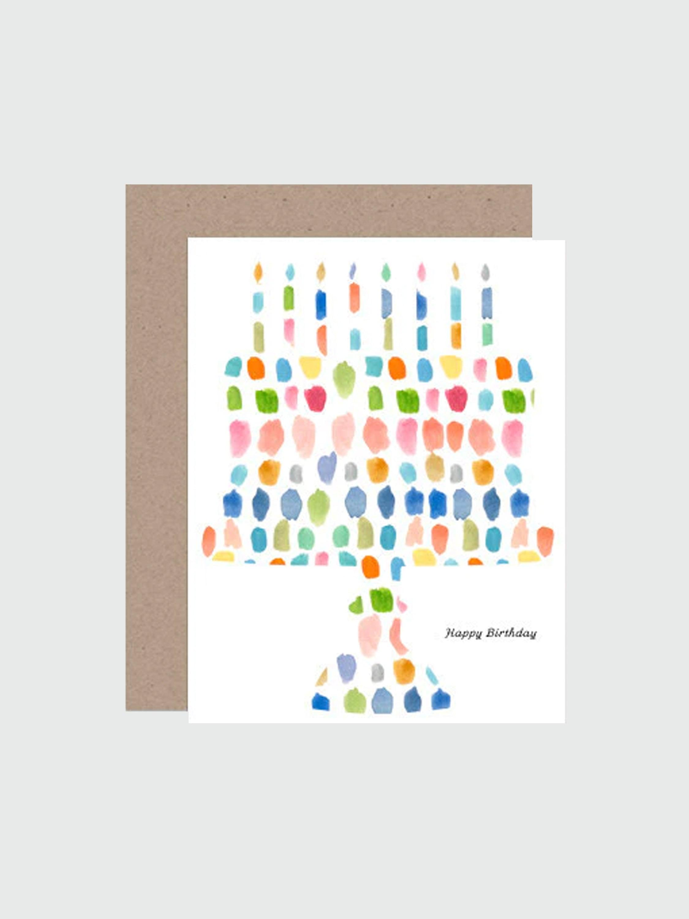 Greeting Card - Happy Birthday Paint Palette Cake