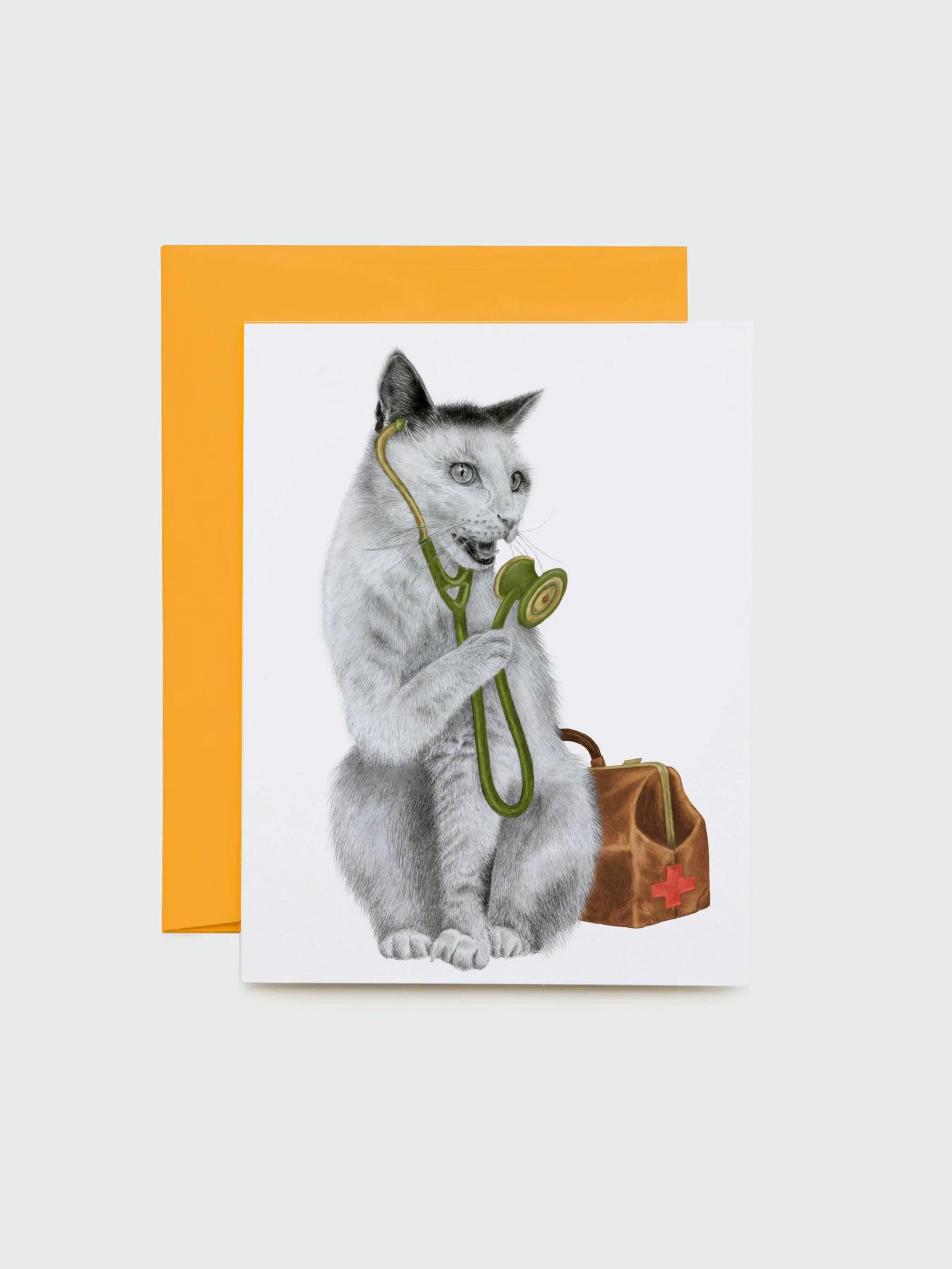 Greeting Card - Tam Estavida Cat