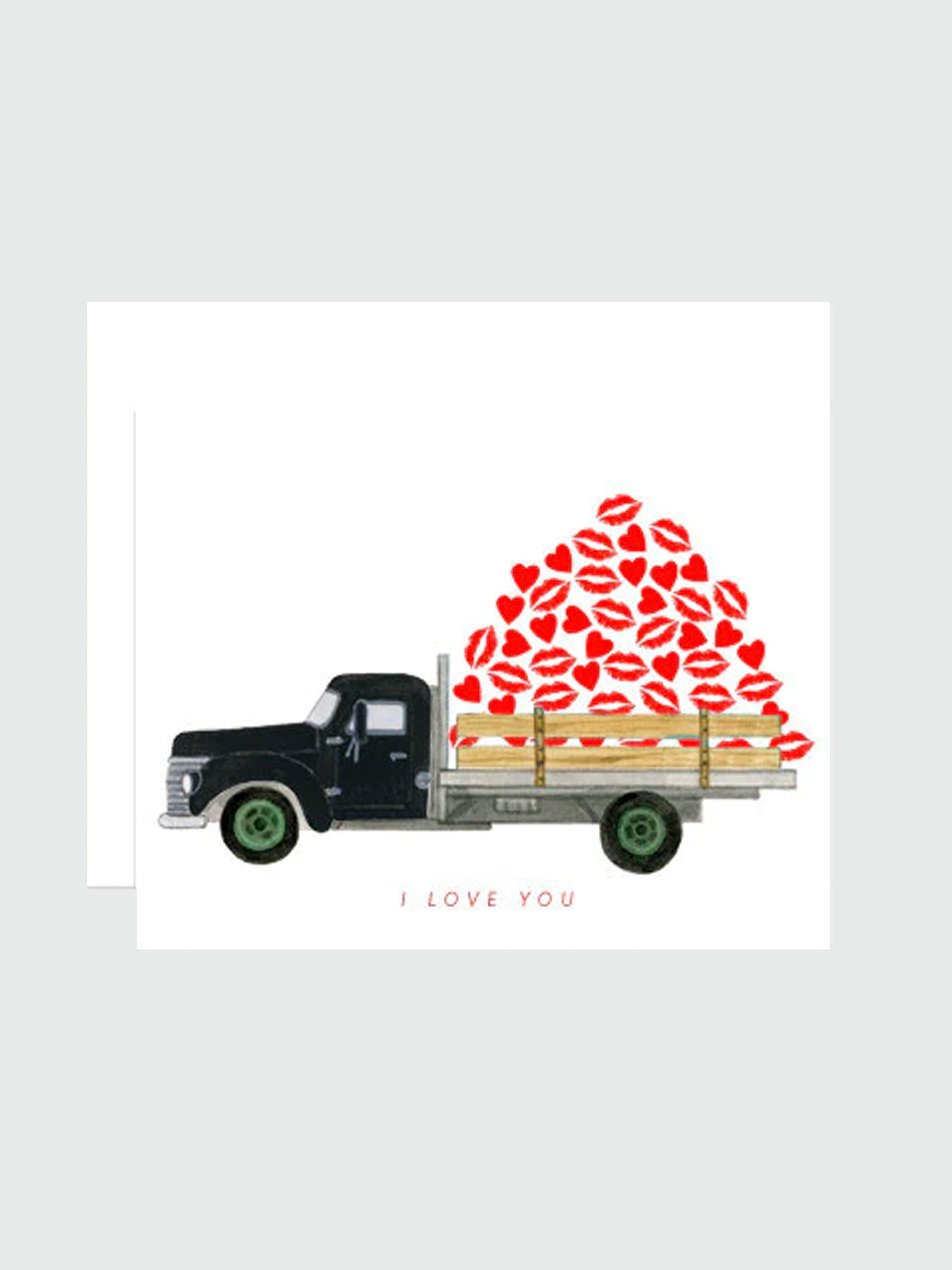 Greeting Card - I Love You Truck - Rikumo