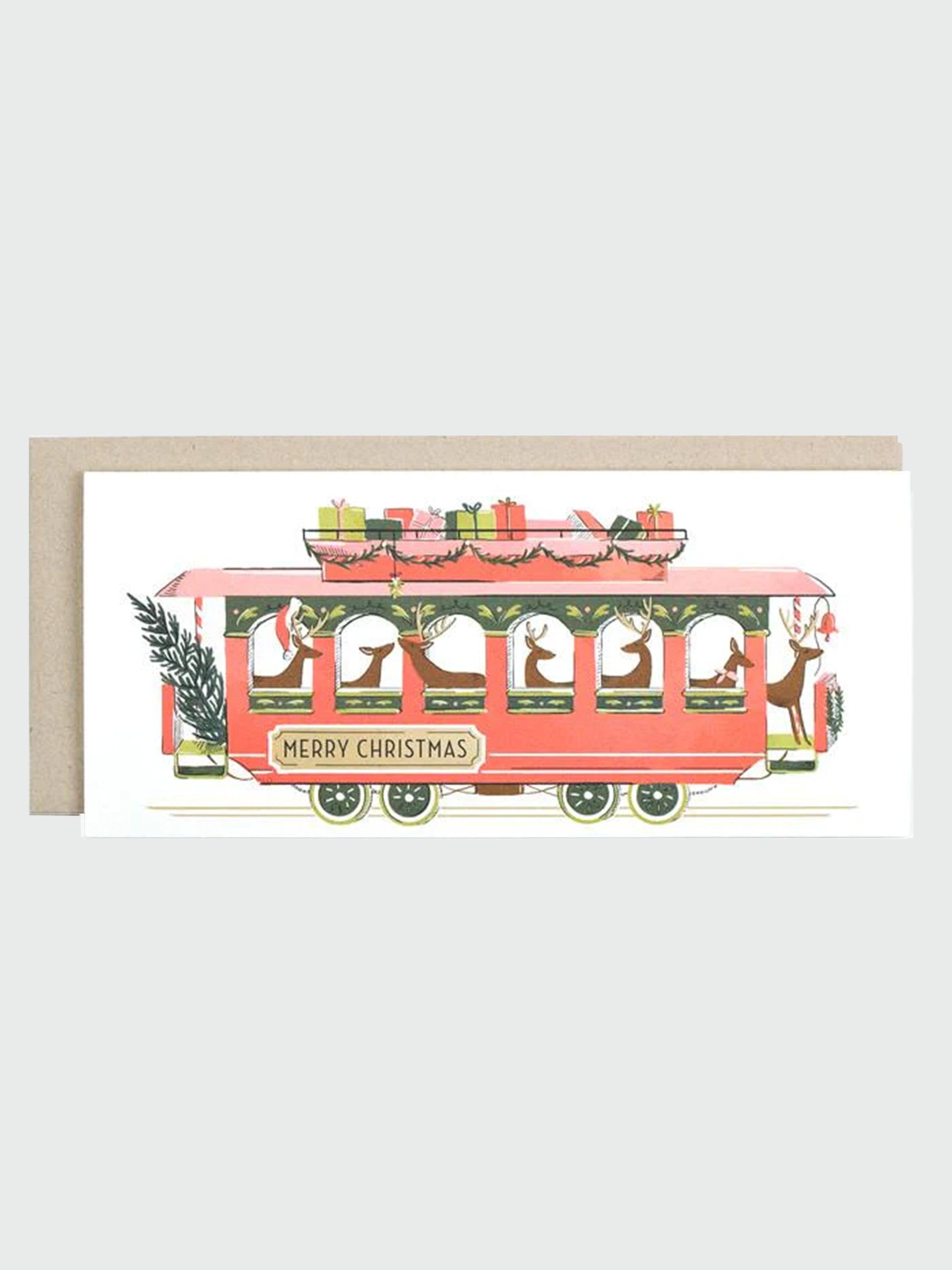 Greeting Card - Christmas Trolley - Rikumo