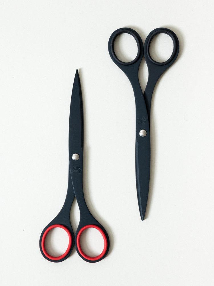 Allex Japanese All Stainless Steel Office Scissors (s-200) Black