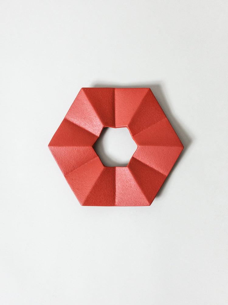 Iwachu Cast Iron Trivet - Origami Red