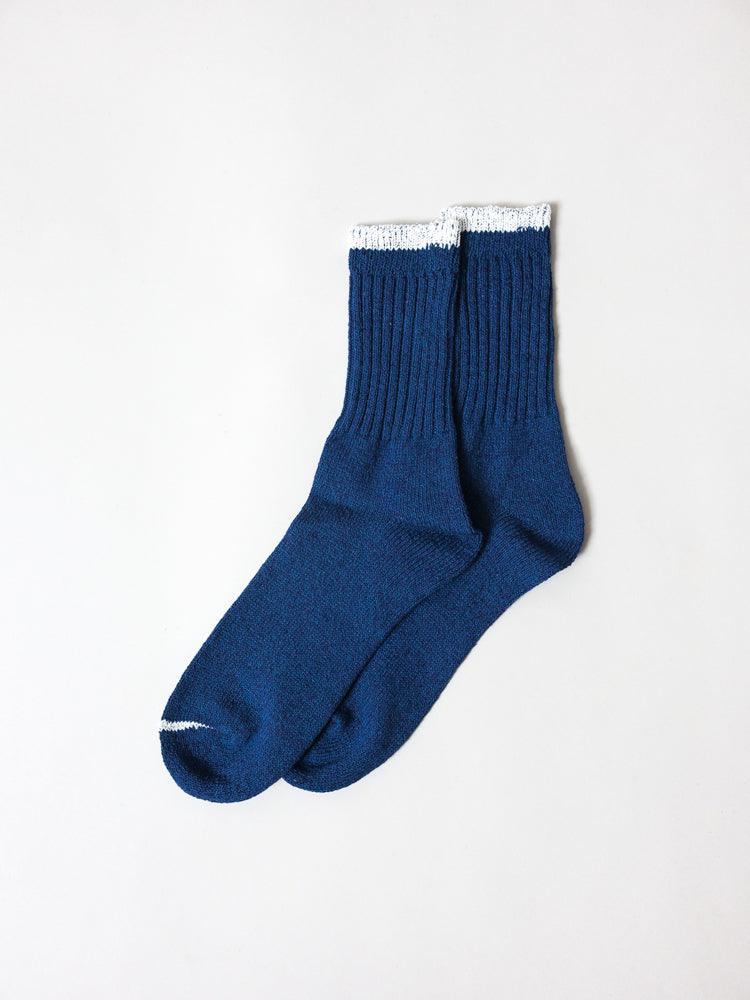 Silk Cotton Socks, Blue
