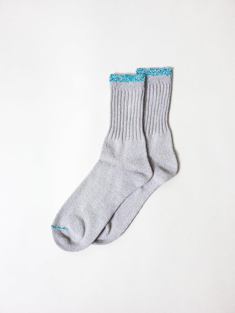 Silk Cotton Socks, Grey