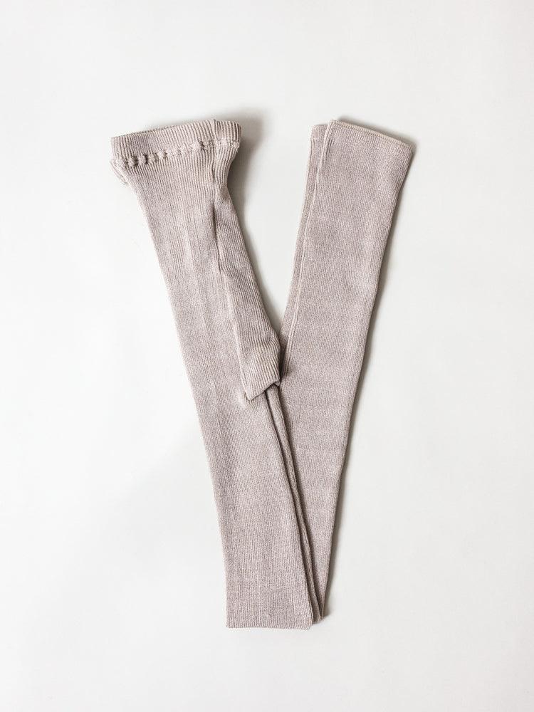 Cozy Cotton Silk Ribbed Legging - Restful Grey Heather / XS
