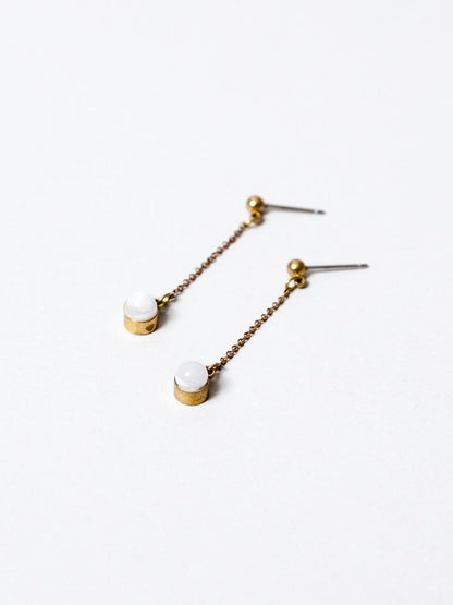 Megumi Aqua Drop Earrings
