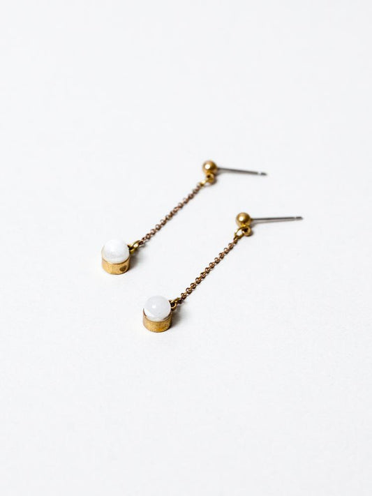 Megumi Aqua Drop Earrings