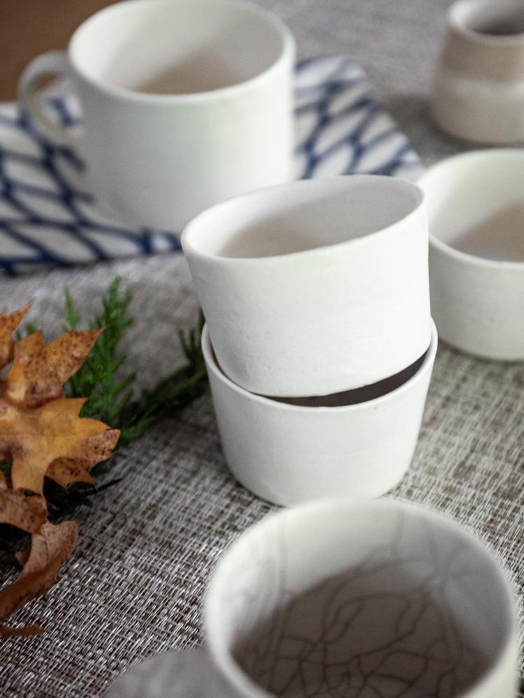 Megumi White Dessert Cup