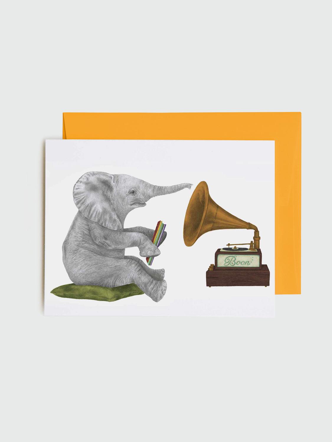 Greeting Card - Newton Chapel African Elephant
