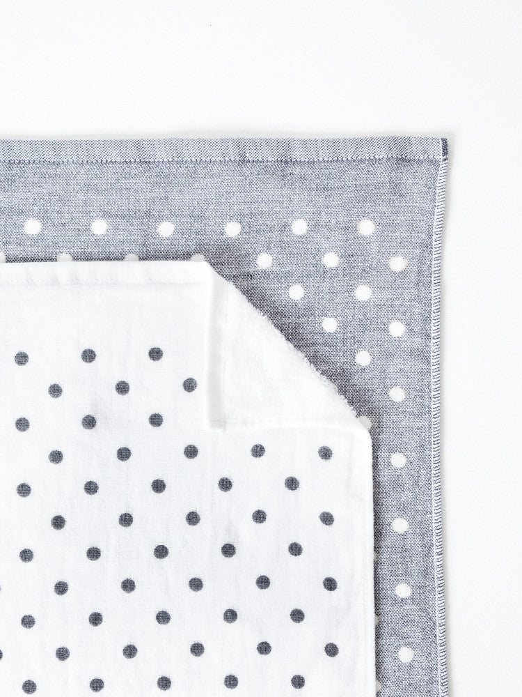 Polka Dot Chambray Towel - rikumo japan made