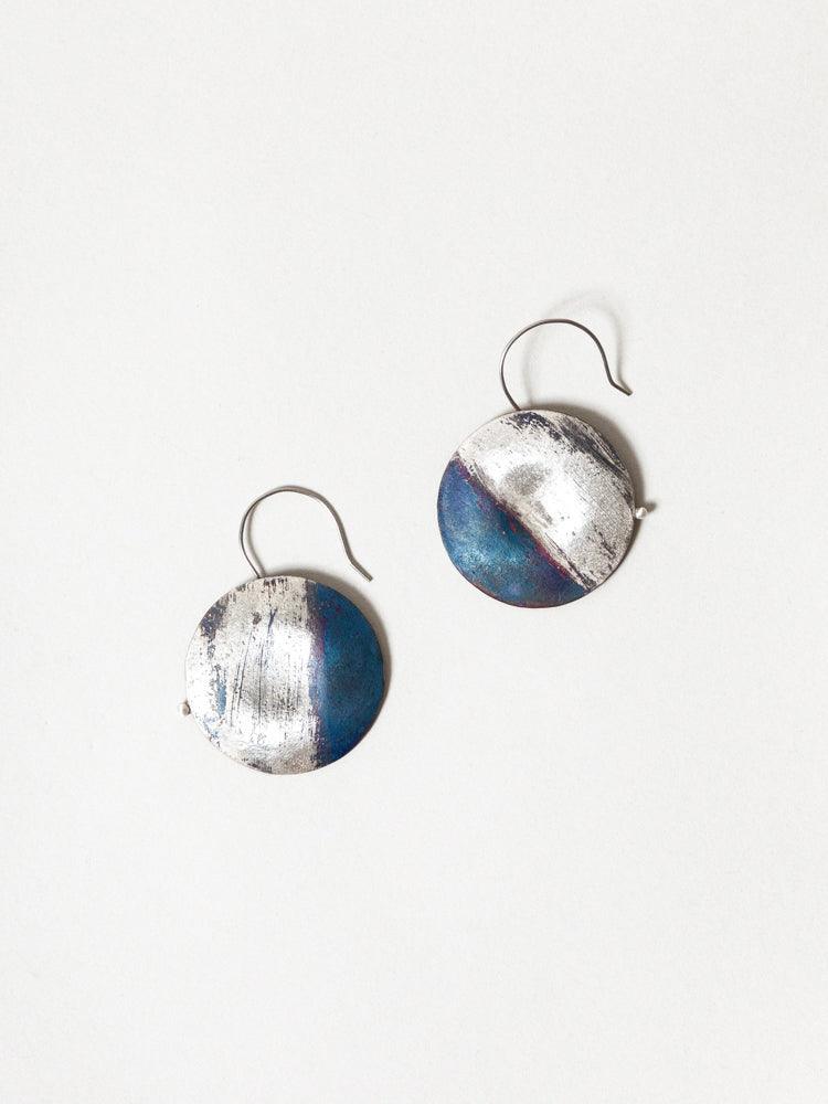 Blue Silver Earrings