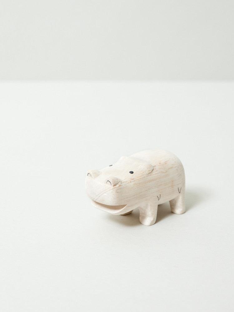 Wooden Animal - Hippo - rikumo japan made