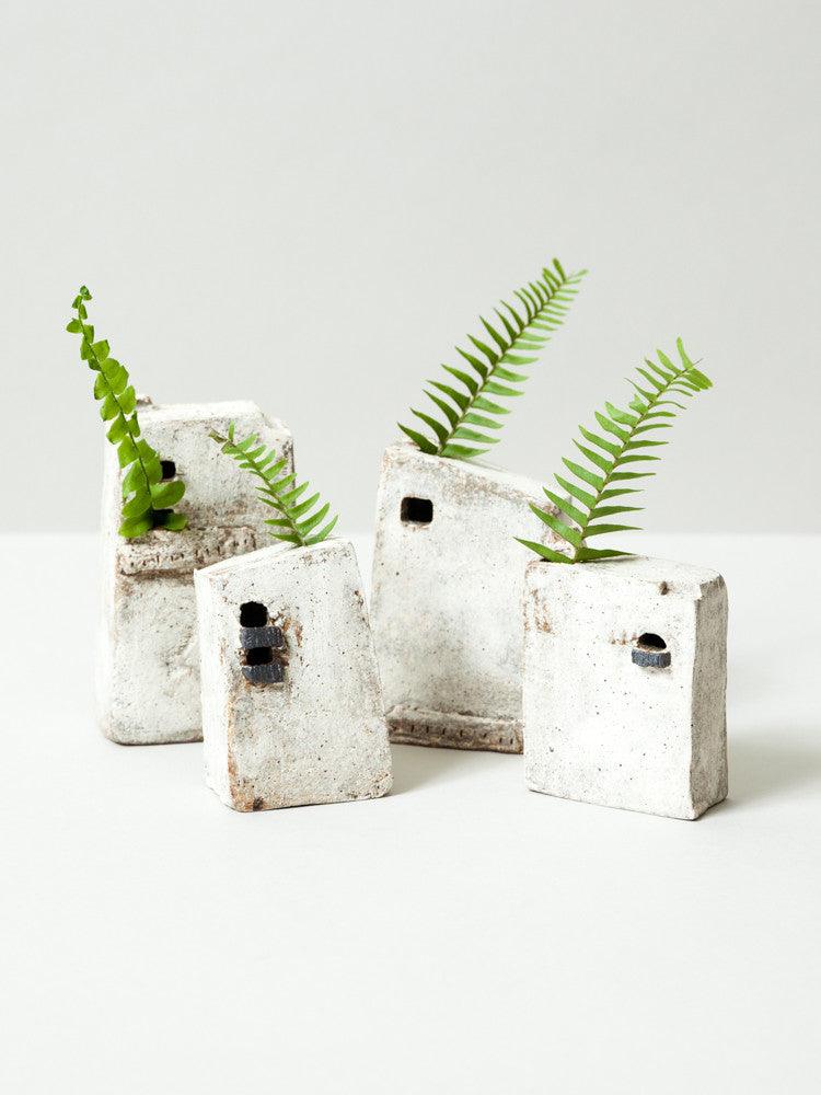 Ceramic City Bud Vase No. 4 - rikumo japan made