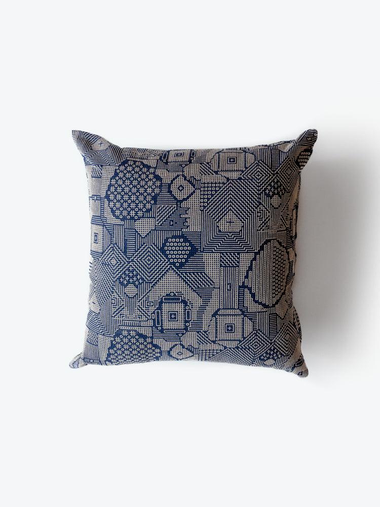 Sashiko Embroidered Cushion Cover